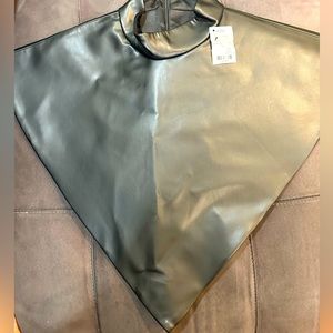 Akira mock neck triangle blouse.